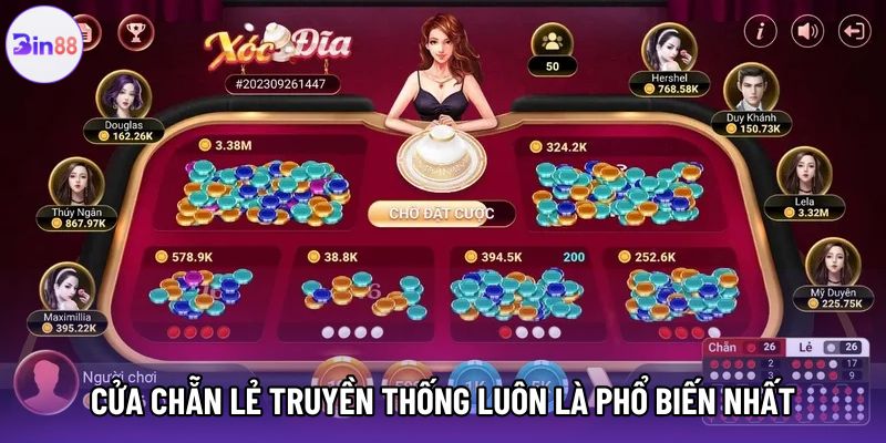 Cửa chẵn lẻ truyền thống luôn là phổ biến nhất
