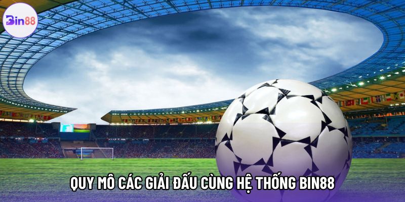 Quy mô các giải đấu cùng hệ thống bin88